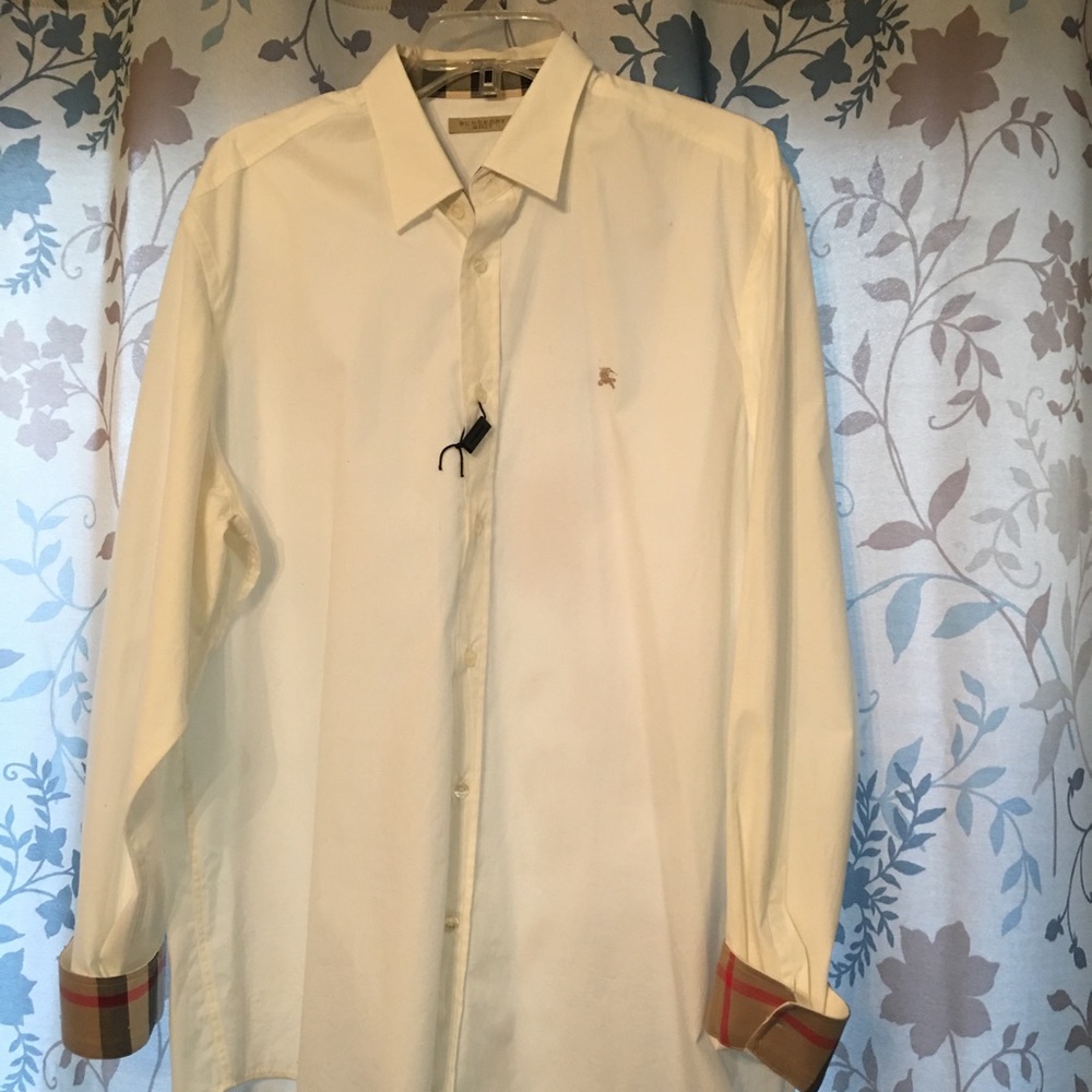 Burberry Brit Men Shirt XL Ivory